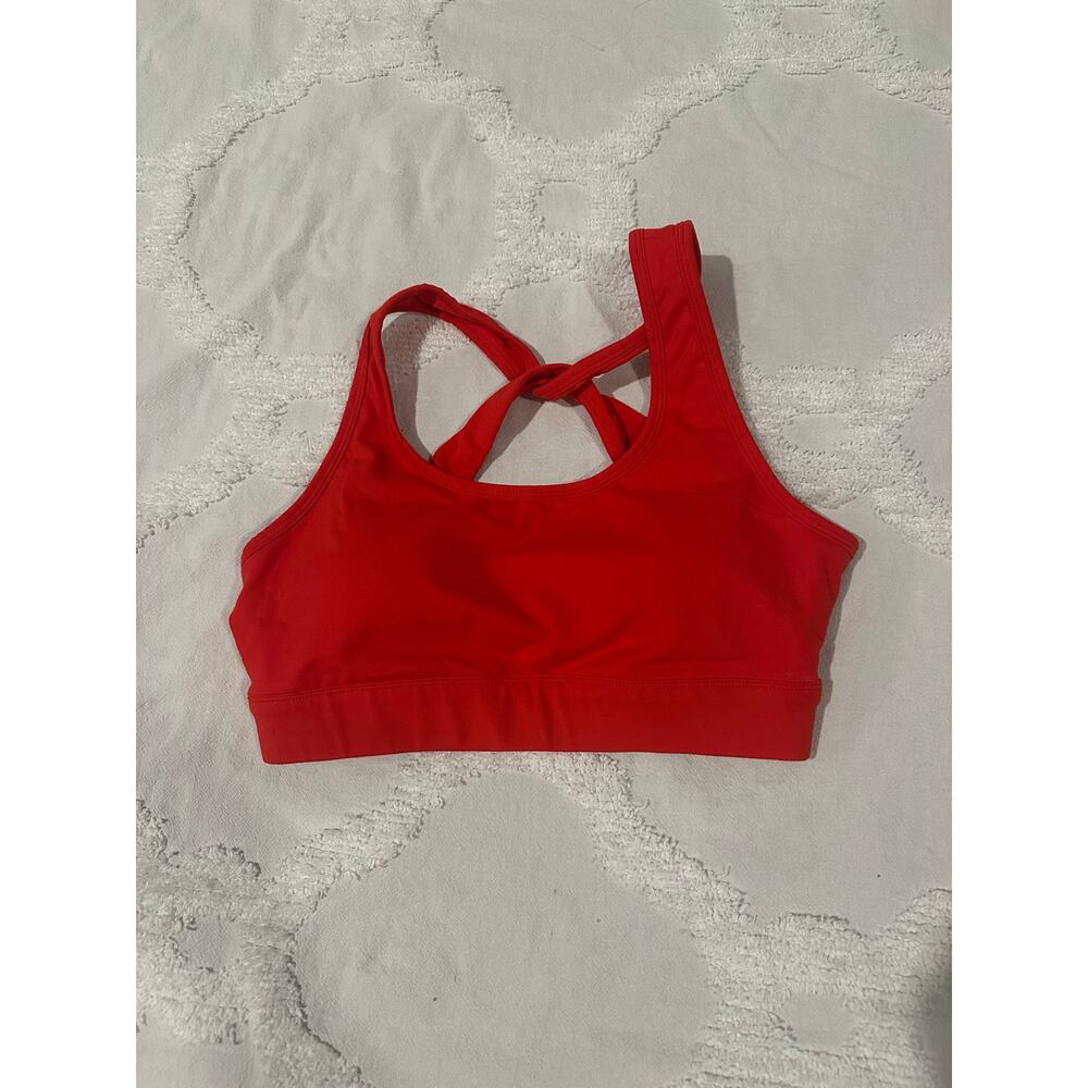 Thick Athletics Red Signature Sports Bra Sz. Large